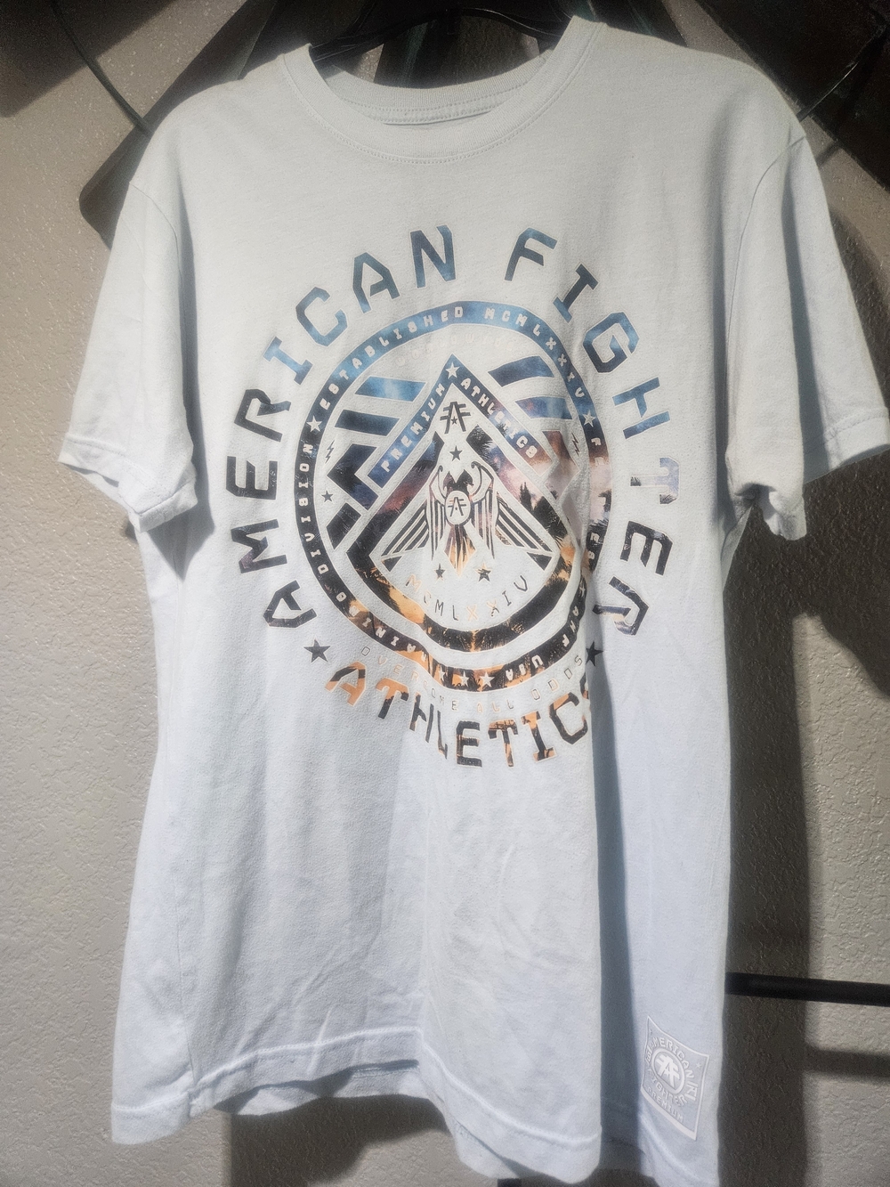 American Fighter Athletic Graphic Tee - Light Blue
